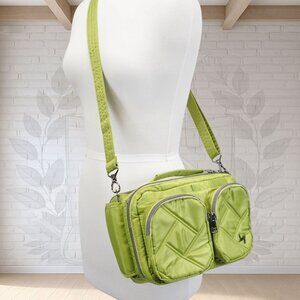 NEW ❤️ Lug Rider Grass Green Bridge Crossbody Top Handle Drink Pocket Navigator